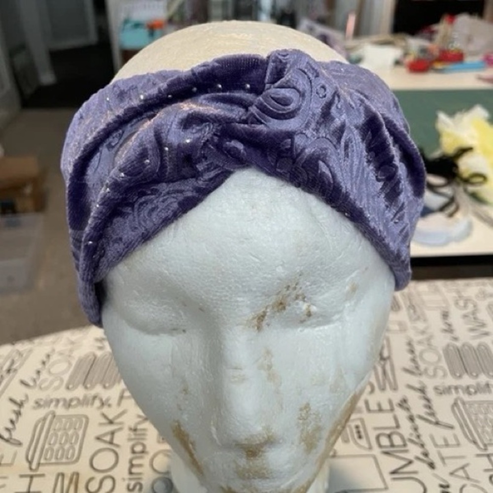 Elegant Purple Textured Headband